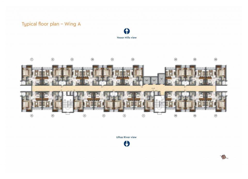 1bhk flats apartment homes ghodbunder road thane plan