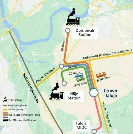 1,2 Bhk Lodha PEARL crown in Taloja Connectivity