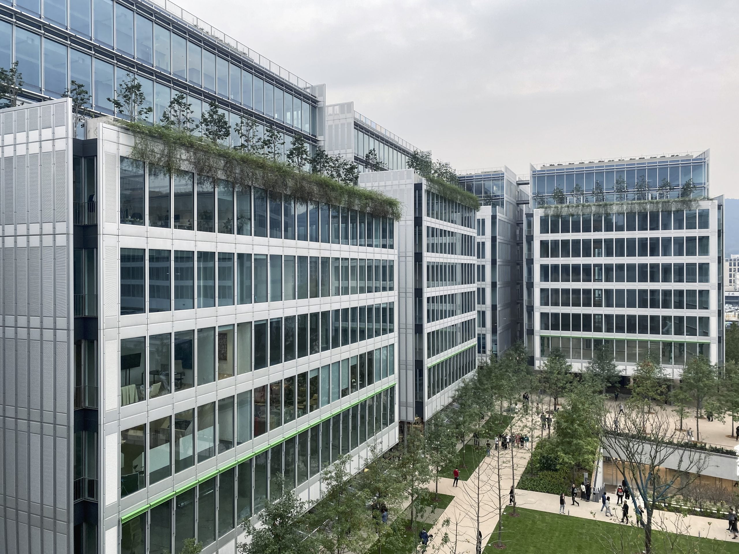 Facade of Building in Hangzhou Business District, China